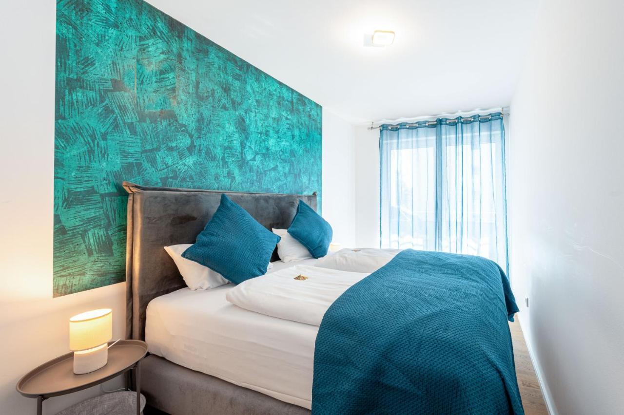 루드빅스하펜 암 라인 Lit Living: Luxus - Box Spring - Parking - Terrace 아파트 객실 사진